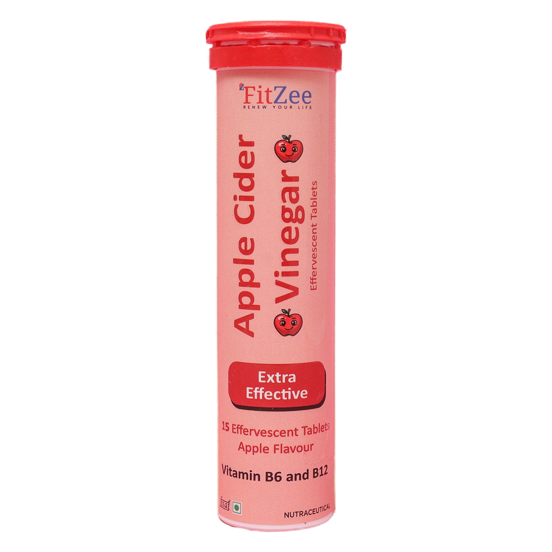 FitZee Apple Cider Vinegar Effervescent Tablets Set of 4